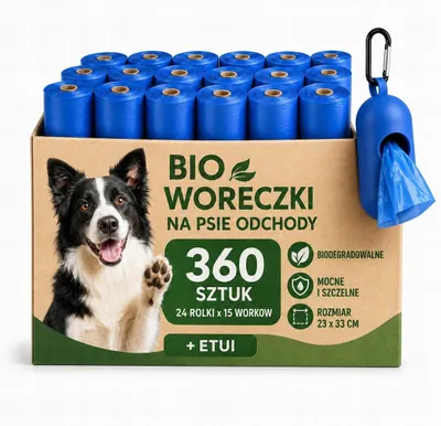 Produktbild von Hundekotbeutel 360 Stück - Reißfeste Kotbeutel mit Spender-Etui - Grün