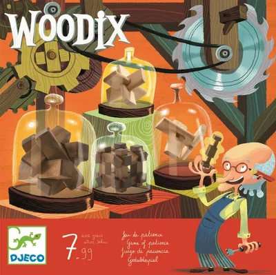Produktbild von DJECO Woodix: 3D-Puzzlesatz 6-teilig