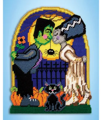 Obrázek produktu pro Design Works, výšivací sada "Monster Love", technika half-cross, rozměry 25x38 cm
