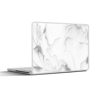 Produktbild von MuchoWow® Laptop Aufkleber Sticker Cover Marmor - Grau - Weiß - Abstrakt - Marmoroptik 40x30 cm - Laptop Dekoration - Selbstklebend
