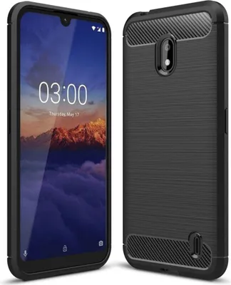 Produktbild von Schutzhülle Handyhülle für Nokia 2.2 Case Cover Carbon Optik Blau