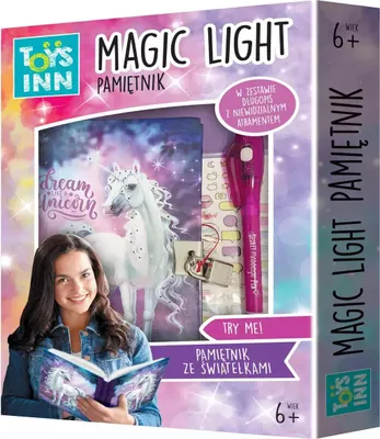 Zdjęcie produktu dla Pamiętnik Magic Light Unicorn STnux