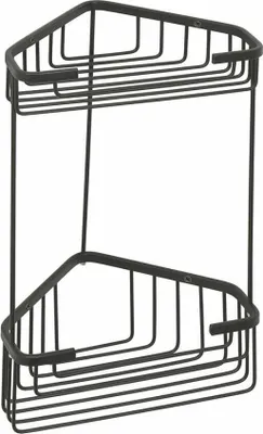 Immagine prodotto di Sapho Gedy Smart - Scaffale angolare in filo metallico, nero opaco 2482-14