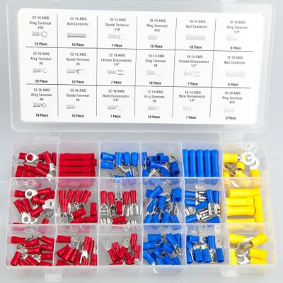 Immagine prodotto di Capicorda 150 pezzi assortimento connettori lama prese capicorda ad anello