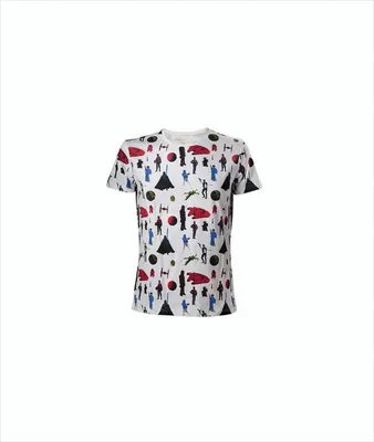 Produktbild von Star Wars T-Shirt -2XL- All Over Print, weiss