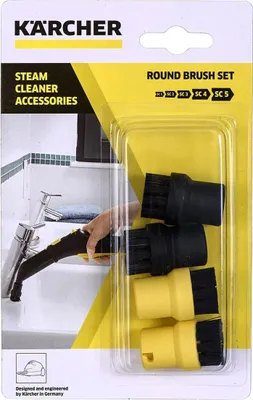 Produktbild von Kärcher 2.863-264.0, Bürstenset, Schwarz, Gelb, Kunststoff, SC 1 EasyFix, SC 2 Easyfix, SC 3 EasyFix, SC 4 EasyFix Premium, SC 5 EasyFix Premium, SC1..., 26 mm, 40 mm