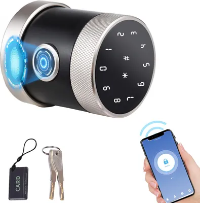 Obrázek produktu pro 5 v 1 Odemknout Smart Door Lock Keyless Entry Biometrické tlačítko s klávesnicí BT fr Tuya App Dálkové ovládání Heslo Otisk prstu IC karty Mechanika Klíč Domů Byt Hotel Kancelář