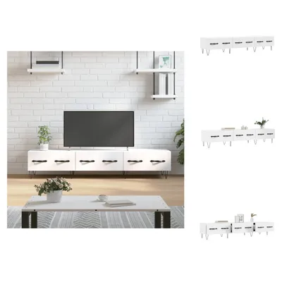 Obrázek produktu pro vidaXL TV skříňka bílá 150x36x30 cm materiál na bázi dřeva - TV nábytek