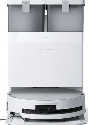 Zdjęcie produktu dla Odkurzacz Ecovacs DEEBOT X8 OMNI, 18000 Pa, akumulator litowo-jonowy 6400 mAh, pojemność zbiornika na wodę 110 ml, pojemność pojemnika na kurz 220 ml, pojemność zbiornika stacji brudnej wody 2 x 4 l, pojemność pojemnika na kurz 3 l, biały