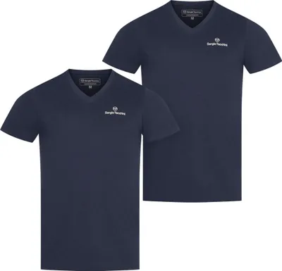 Produktbild von M|Sergio Tacchini Herren Unterhemden V-Ausschnitt 2er-Pack navy 39493536