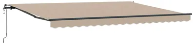 Immagine prodotto di Tenda da sole estensibile vidaXL, beige, 450 x 350 cm, in tessuto e alluminio
