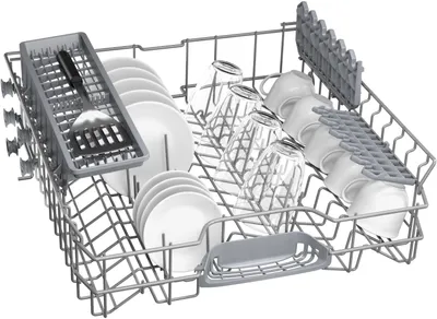 Obrázek produktu pro Bosch Serie 2 SMS2HTW02E, Stojací, Plná velikost (60 cm), Bílá, Bílá, Knoflíky, 1,75 m