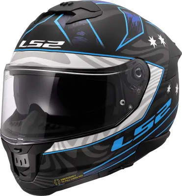 Imagen del producto de Casco LS2 FF808 Stream II Galdam, color  mate/azul, talla M (57/58)