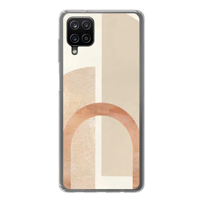 Produktbild von MuchoWow® Handyhülle Schutzhülle Hülle für Samsung Galaxy A12 Marmor - Muster - Rosa Silikon Softcase Handy Hülle - Bild