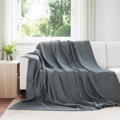 Produktbild von Bestmöbel Wohndecken 24 Stück Dunkelgrau 270 x 240 cm Fleece - Decken CC894104