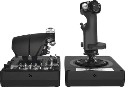 Produktbild von Logitech X56 H.O.T.A.S. - Joystick und Gasregler - kabelgebunden - für PC