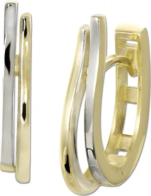 Produktbild von GoldDream gold weißgold Creolen Damen 333er Gelbgold Ohrringe GDO5662T