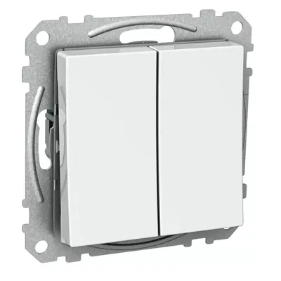 Produktbild von Elso Serienschalter 16A Steckklemme mit Wippe Exxact weiss WDE002116