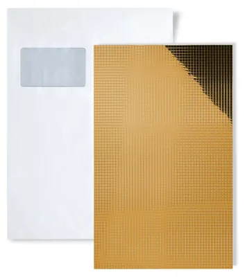 Productafbeelding van 1 PROEFMONSTER WallFace S-27373 DIN A5 | Wandpaneel Staal GOLD 5X5