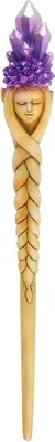 Produktbild von Something Different - Zauberstab, "Crystal Goddess" SD2961 (Einheitsgröße) (Gold/Violett)