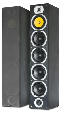 Imagen del producto de Altavoz de suelo HiFi de 600 W - Sistema estéreo de 4 vías - 116 x 38 x 27 cm - Negro
