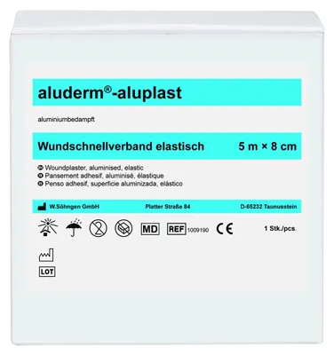 Image de Söhngen Wundpflaster aluderm-aluplast elastisch Größe 5m x 8 cm