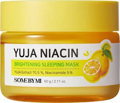 Produktbild von Some By Mi Yuja Niacin Aufhellende Nachtmaske, 60g – Miracle Brightening Formel für strahlende Hautübernacht-Aufhellung mit Frucht- & Pflanzenextrakten