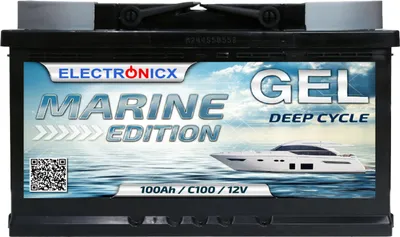 Obrázek produktu pro Elektronická námořní edice GEL baterie 100 Ah 12 V pro lodě, čluny, záložní baterie