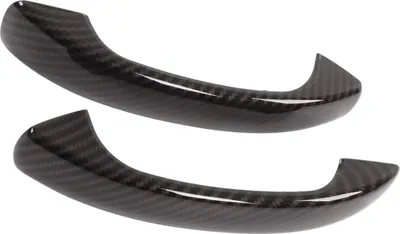 Imagen del producto de Cubierta para el pomo exterior de la puerta, estilo fibra de carbono, repuesto para Smart Fortwo W451 de 2009 a 2015