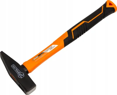 Image de Marteau de serrurier Polax 600 g - manche en FIBERGLASS, idéal pour les travaux manuels et d'atelier précis