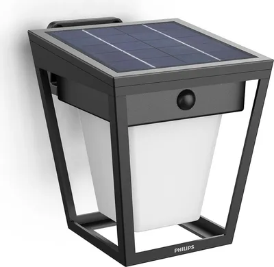 Immagine prodotto di Applique solare a LED, doppia luminosità, nera, IP44