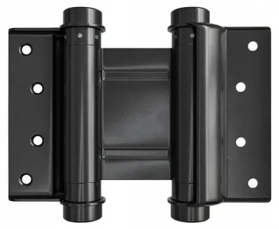 Produktbild von AMIG Schwingtürband Schwarz 100x126 mm mit Schließkraftverstellung
