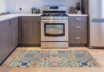 Immagine prodotto di Tappeto in vinile 52x120 cm marrone scuro