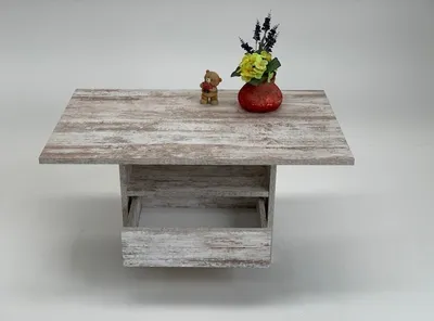 Produktbild von Möbel SD Couchtisch Celine Schubkasten Canyon White Pine shabby chic