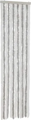 Produktbild von vidaXL Fliegenvorhang Hellgrau und Weiß 56x200 cm Chenille