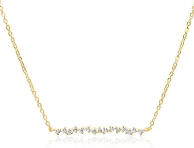 Produktbild von JEWLIX Damenkette aus vergoldetem 925er Silber mit Zirkonia