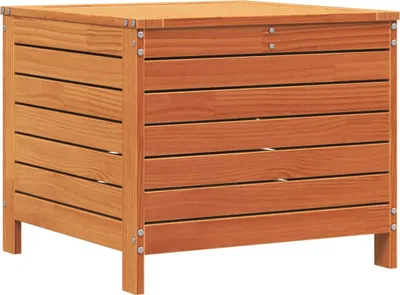 Produktbild von vidaXL Gartenhocker Wachsbraun 62x63,5x53,5 cm Massivholz Kiefer