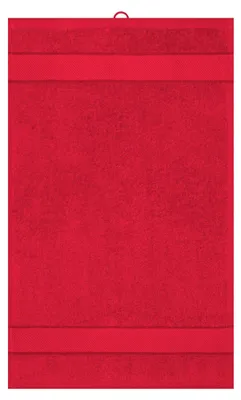 Image de Myrtle Beach - Serviette invité, coton filé à l'anneau LT4032 (taille unique) (rouge)