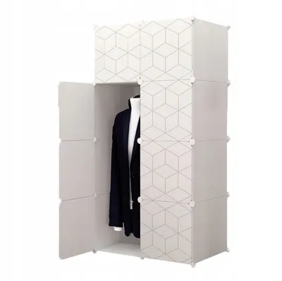 Zdjęcie produktu dla Szafa Modułowa Ubraniowa Geometric Garderoba Duża Pojemna Solidna