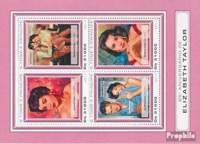 Produktbild von Briefmarken Sao Tome e Principe 2017 Mi 7378-7381 Kleinbogen (kompl. Ausgabe) postfrisch Elizabeth Taylor