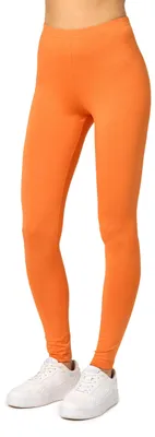 Produktbild von Merry Style Damen Lange Leggings aus Viskose MS10-143 (Orange, M)