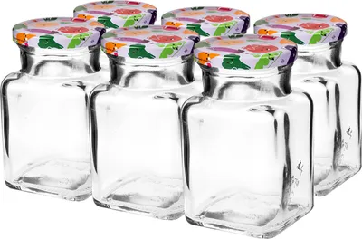 Zdjęcie produktu dla Słoik szklany z zakrętką TO fi53 150ml - 6 sztuk