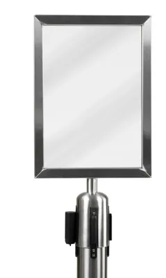 Zdjęcie produktu dla Rahmenaufsatz für Absperrsystem, silber