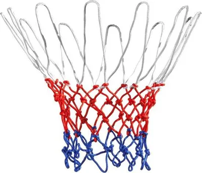 Produktbild von Kinder Basketballnetz rot weiß blau Nylon 12 Ösen Innen Außen