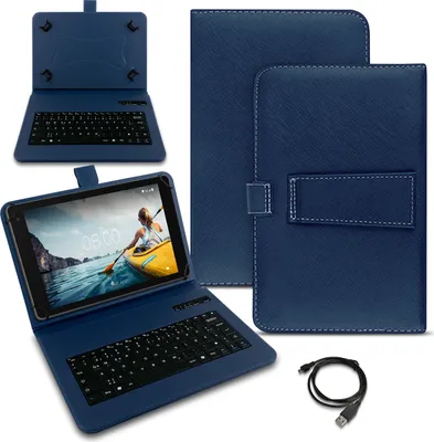 Produktbild von Schutzhülle Tastatur für Samsung Galaxy Tab A11+ Plus Tablet Hülle BluetoothFarben:Blau