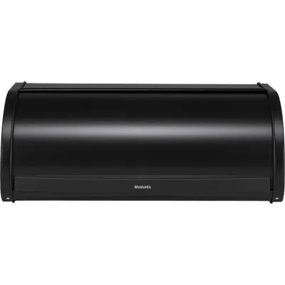 Produktbild von Brabantia Matte Black Roll Top Bread Box, Schwarz