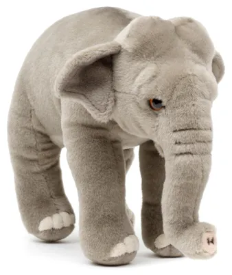 Produktbild von Uni-Toys - Elefant, stehend - 24 cm (Länge) - Plüschtier, Kuscheltier