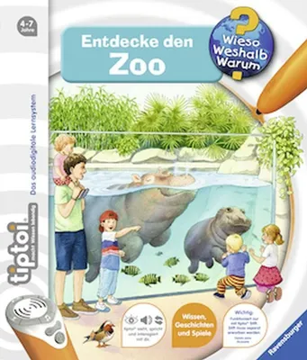 Produktbild von tiptoi® Wieso? Weshalb? Warum? Entdecke den Zoo (Band 20)