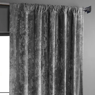 Image de Rideau en velours avec poche pour tringle 140 x 225 cm - Rideaux décoratifs en velours Lot de 2 Rideaux pour salon ou chambre à coucher Rideaux occultants Rideaux thermiques - Gris