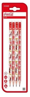 Produktbild von HB-Bleistift mit Radiergummi Coca-Cola 4St